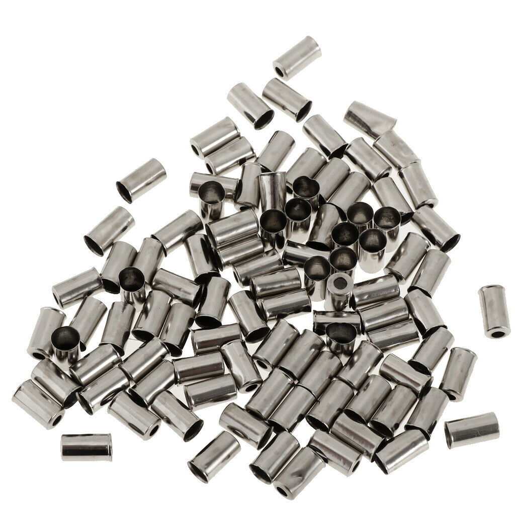 100pcs bicycle brake cable end   brake claws cable housing ferrules aluminum
