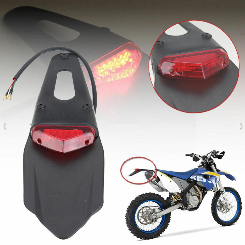 Motorcycle Dual Sport Bike LED Rear  Brake Stop Tail Light,12 V