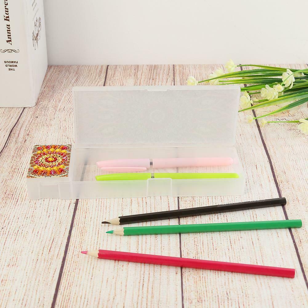 DIY Mandala Special Shaped Diamond Painting Students Pencil Storage Case @