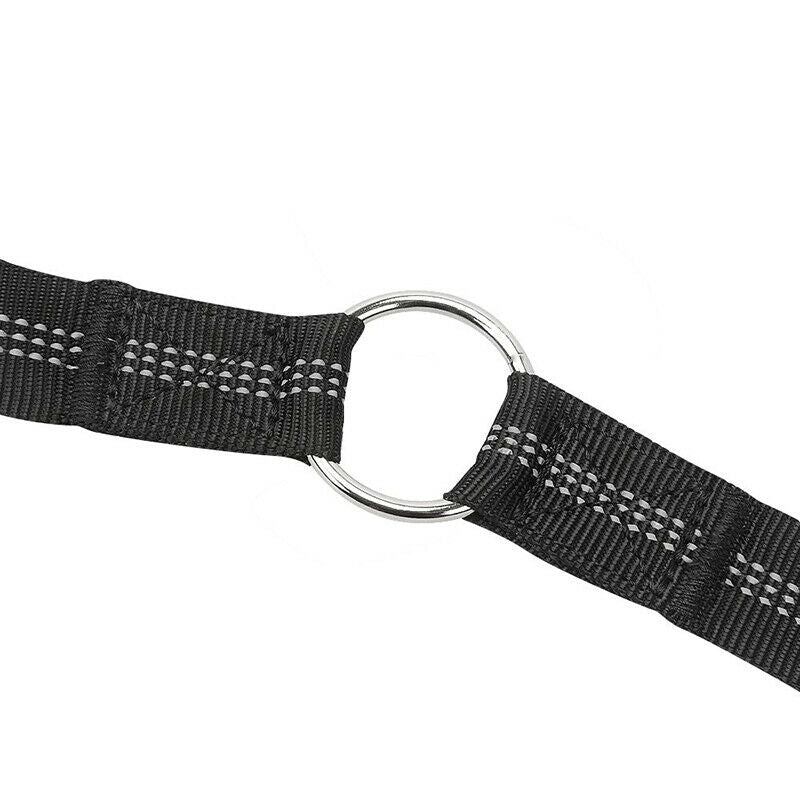 1x Reflective Coupler Double Dog Collar Lead 2Pet Dogs Walking Splitter Leash HN
