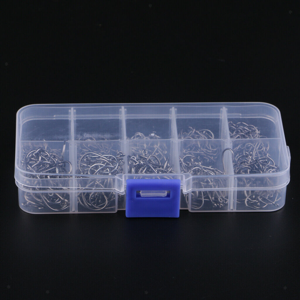 500pcs Hooks Steel Barbed Fishing Fly Fish Catcher Fish