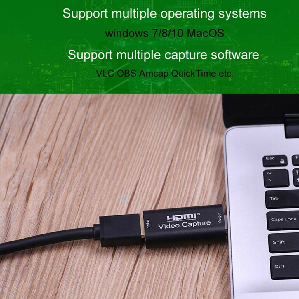 3x HDMI to USB 2.0 Video Capture Card HD Grabber Game / Live Streaming