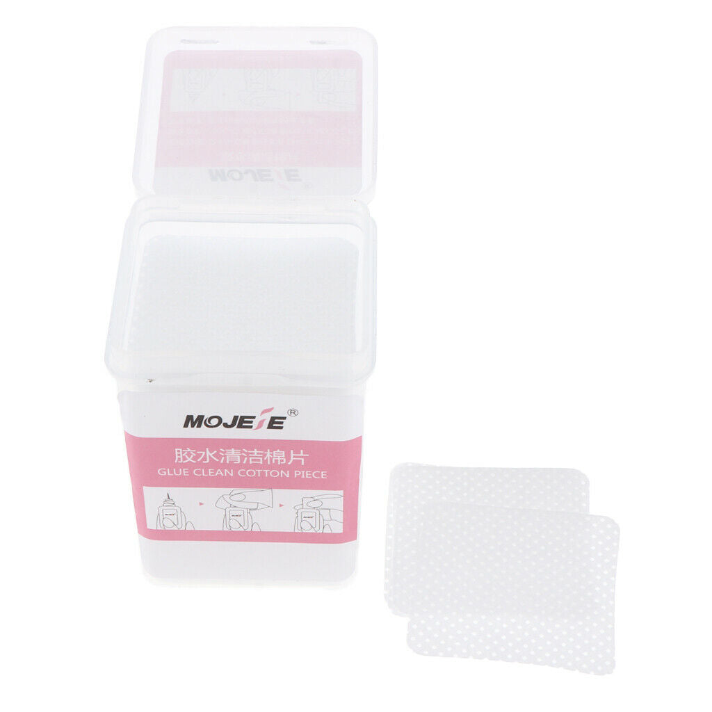 200 lot Disposable Eyelash Adhesive Glue Cleaning Wipes Polish Cosmetic Pads