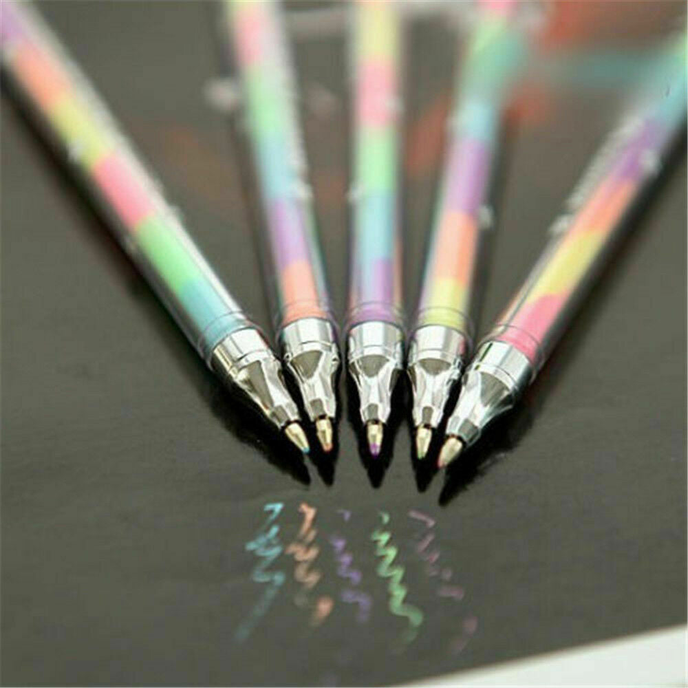 1pcs 6 colors cute gel pen Markers for Office Novelty Ink Pen chalk Student Gift