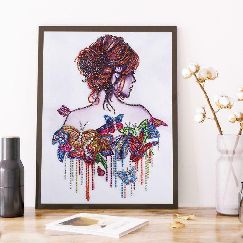 Butterfly Beauty 5D Special Shaped Diamond Painting Embroidery Needlework Cross