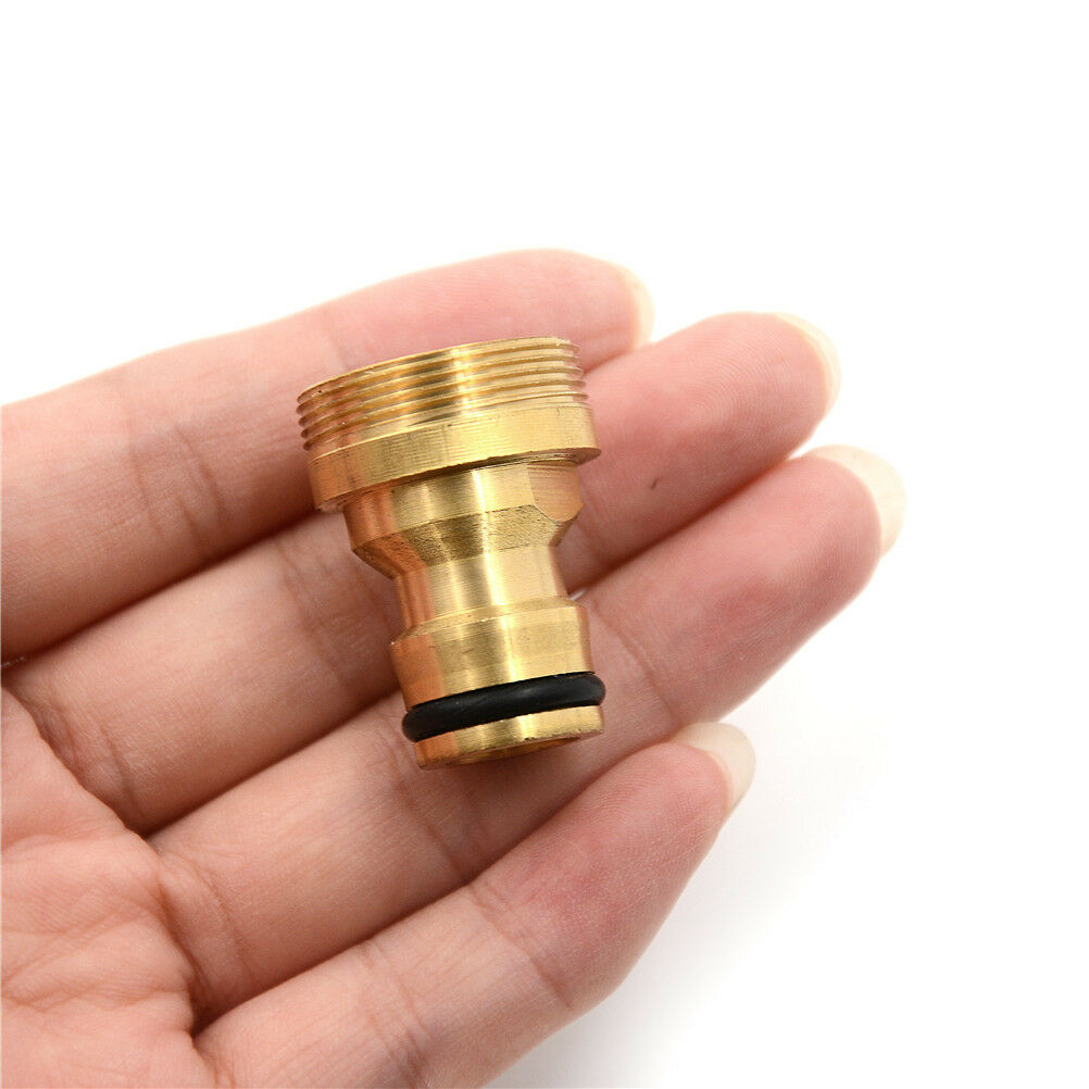 1PC Brass Hose Tap Connector 23mm Threaded Home Water Pipe Adaptor Fitt .l8