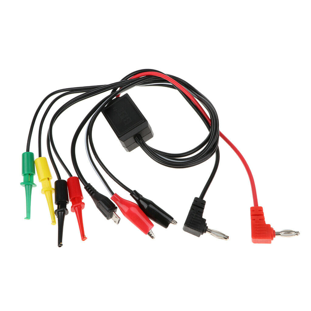 Multi Test  Kit Alligator Hook Banana Plug Clip Cables For Cell Phone