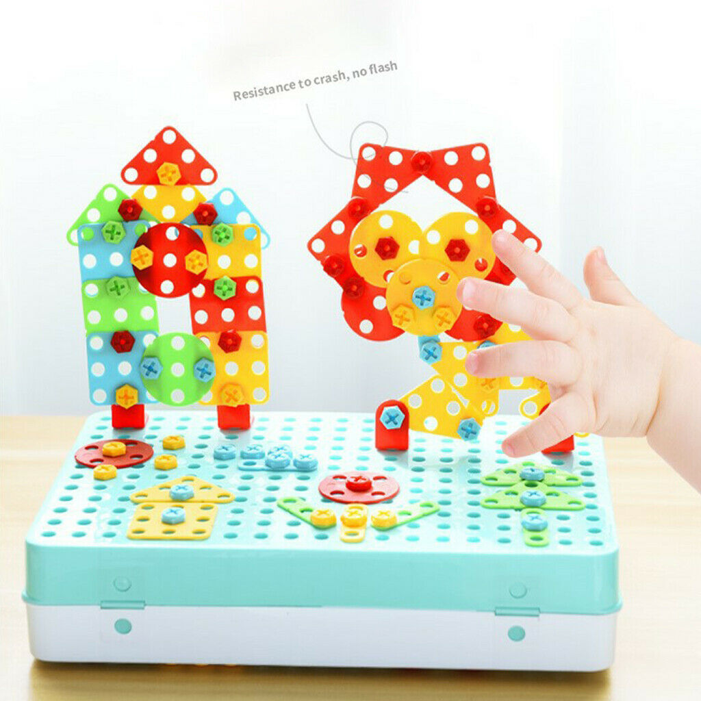 316 Pcs Creative Construction Toys Drill  Mosaic Take Apart Toys Kids