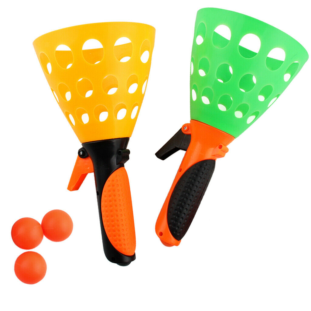 and Catch Game Beach Toys Gifts for Kids 2 Launcher Baskets&3 Balls