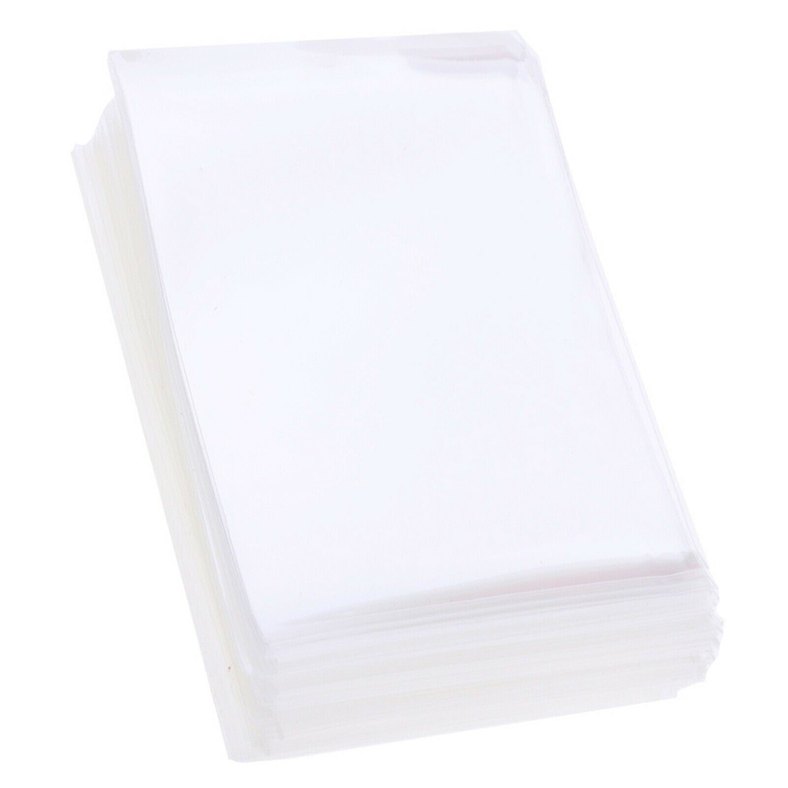 100 PCS Plastic Clear Sheer Card Sleeves Pockets Game Sheets Protector Holder
