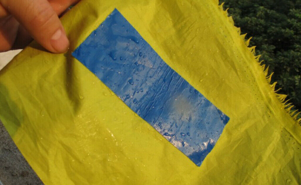 5x Blue Tent Repair Canvas Awning Sail Kites  Adhesive Patches Tape Kit