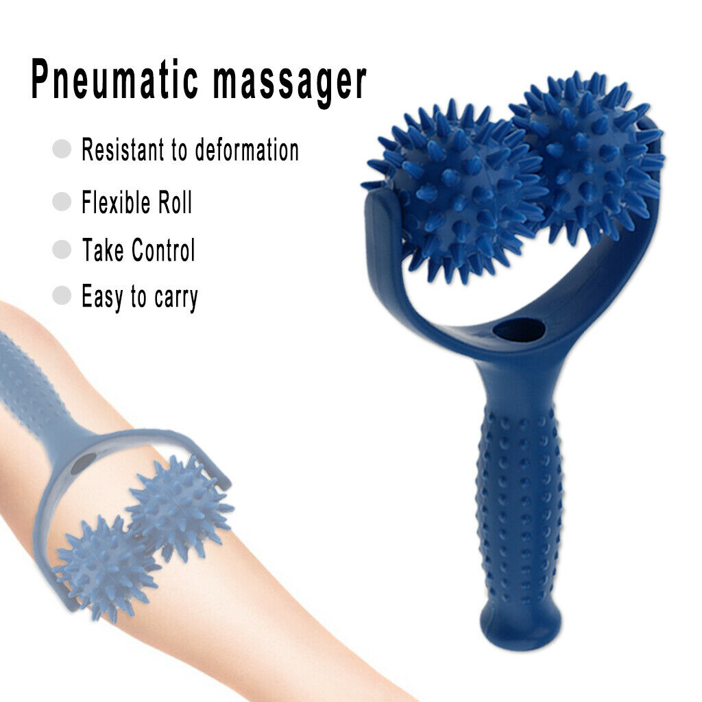 Roller Ball Massager Shoulder Back Neck Foot Spiky Point Self Massage Tools