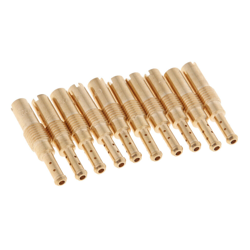 10pcs 40 Slow/Pilot Jet Vice Injector Nozzle For OKO KOSO PWK CVK Type PE
