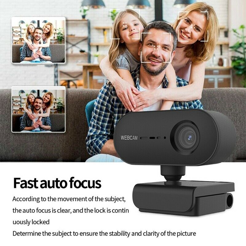 4X(2K Auto Focus  Webcam Built-in Microphone Video Call Camera Web Camera U3O9)