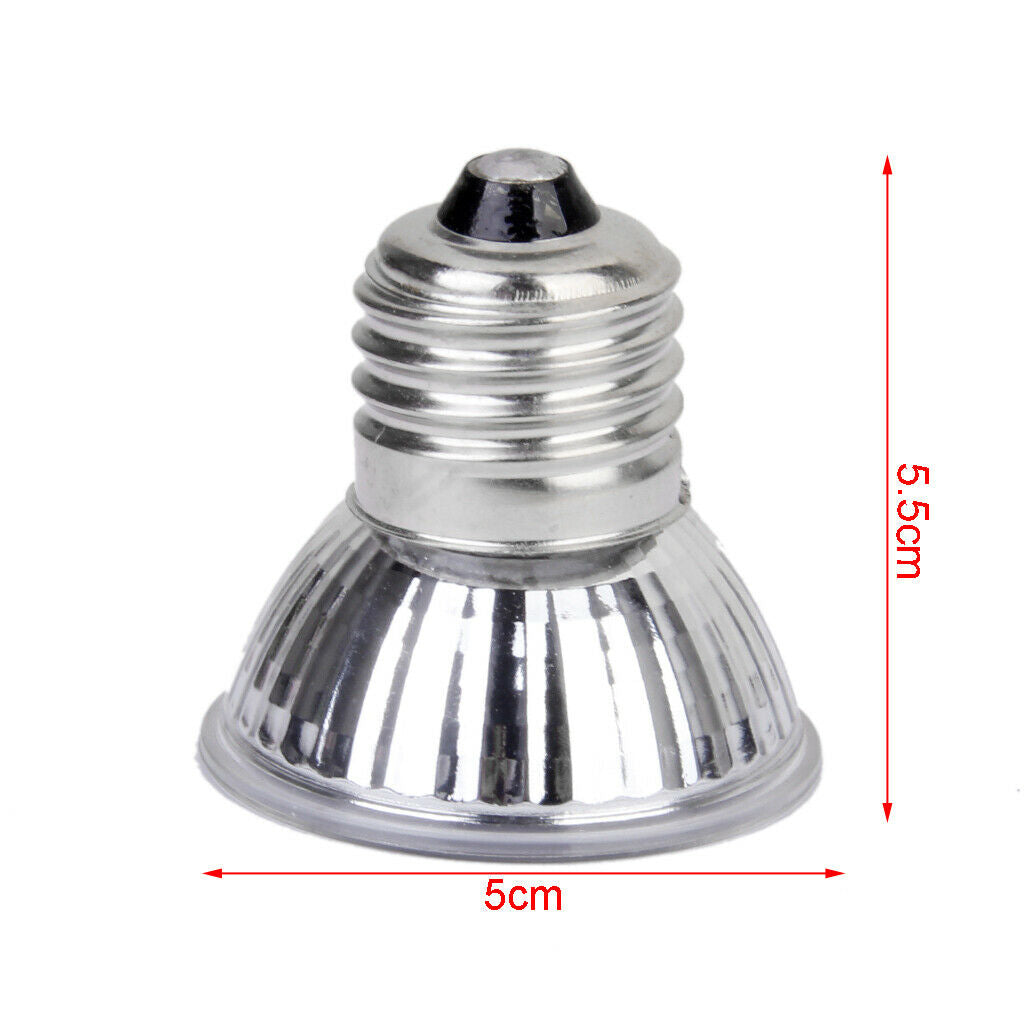 10x Reptile Halogen  Light Bulb Amphibian Terrarium Basking Light 50W