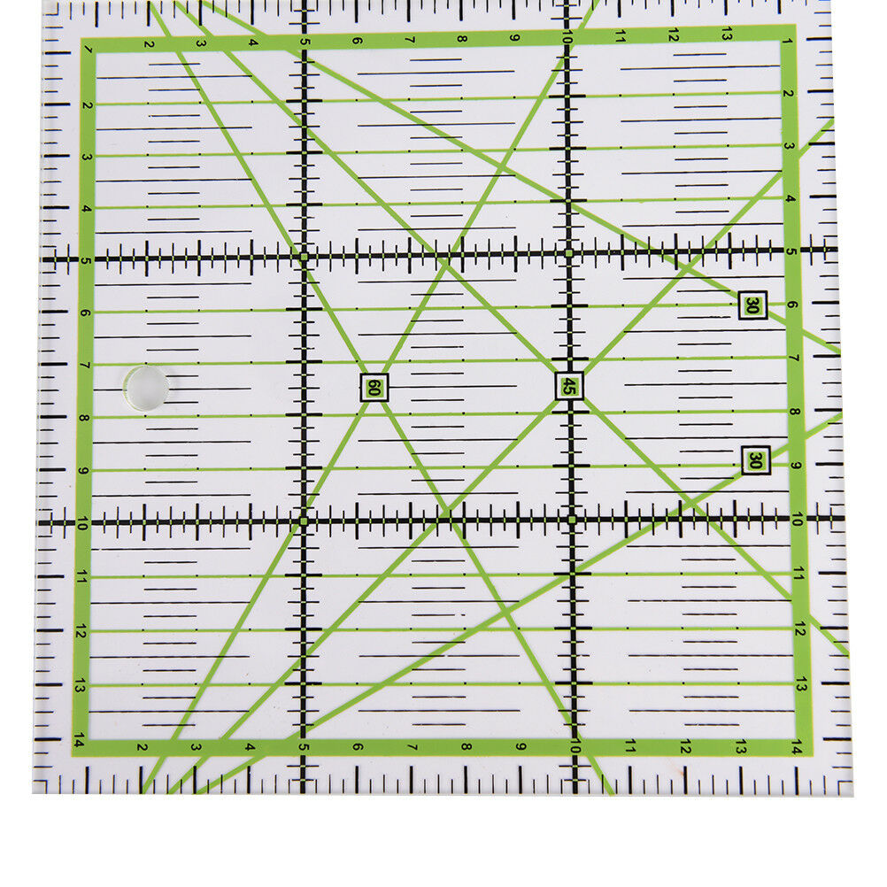 15*15cm Transparent quilting sewing patchwork ruler cutting tool tailor DIDEAU