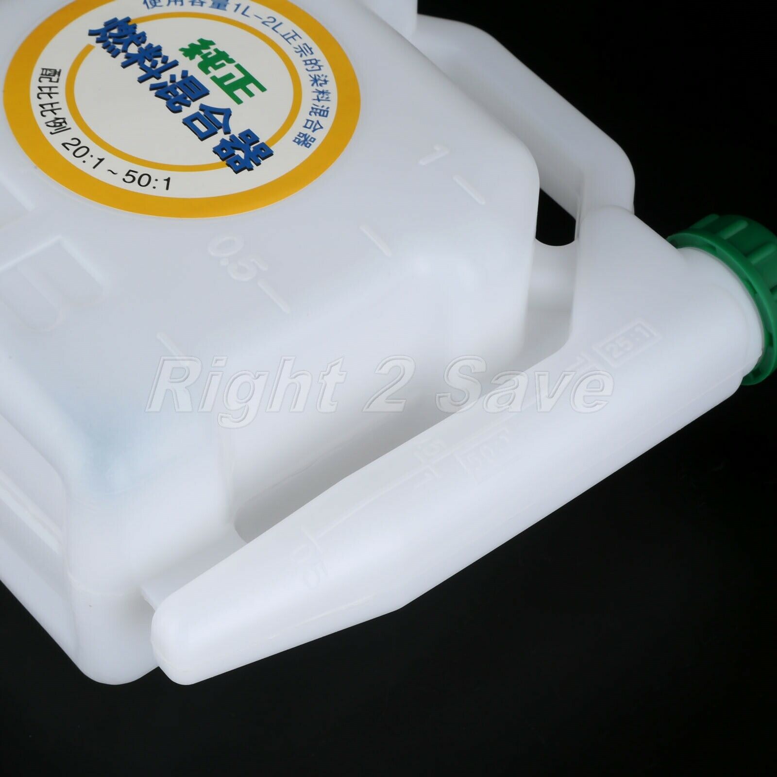 1x Fuel Mixing Bottle Chainsaw Gasoline 1L 25:1/50:1/40:1/20:1 Ratio Spare Parts