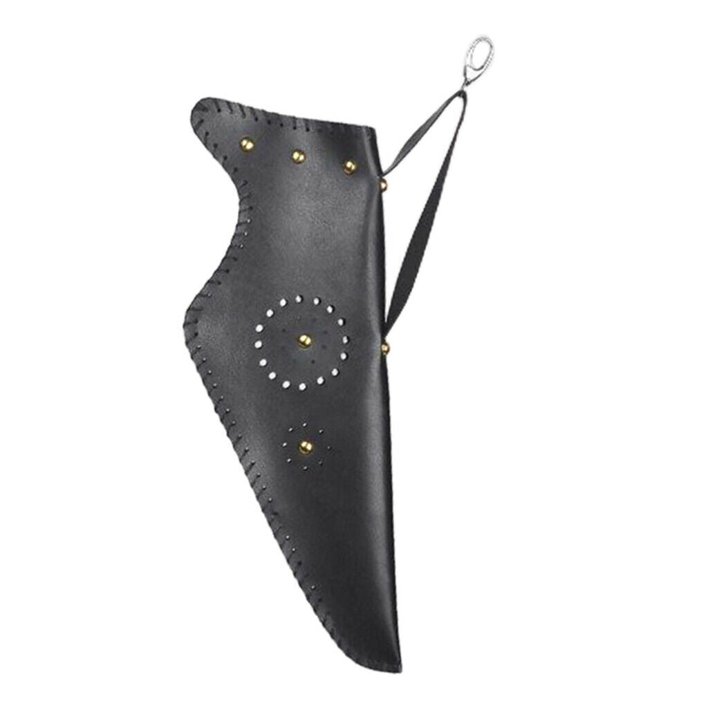 Leather Archery Hip Arriw Quiver & Belt Clip Side Hip Holder Bag 18'' Long Black