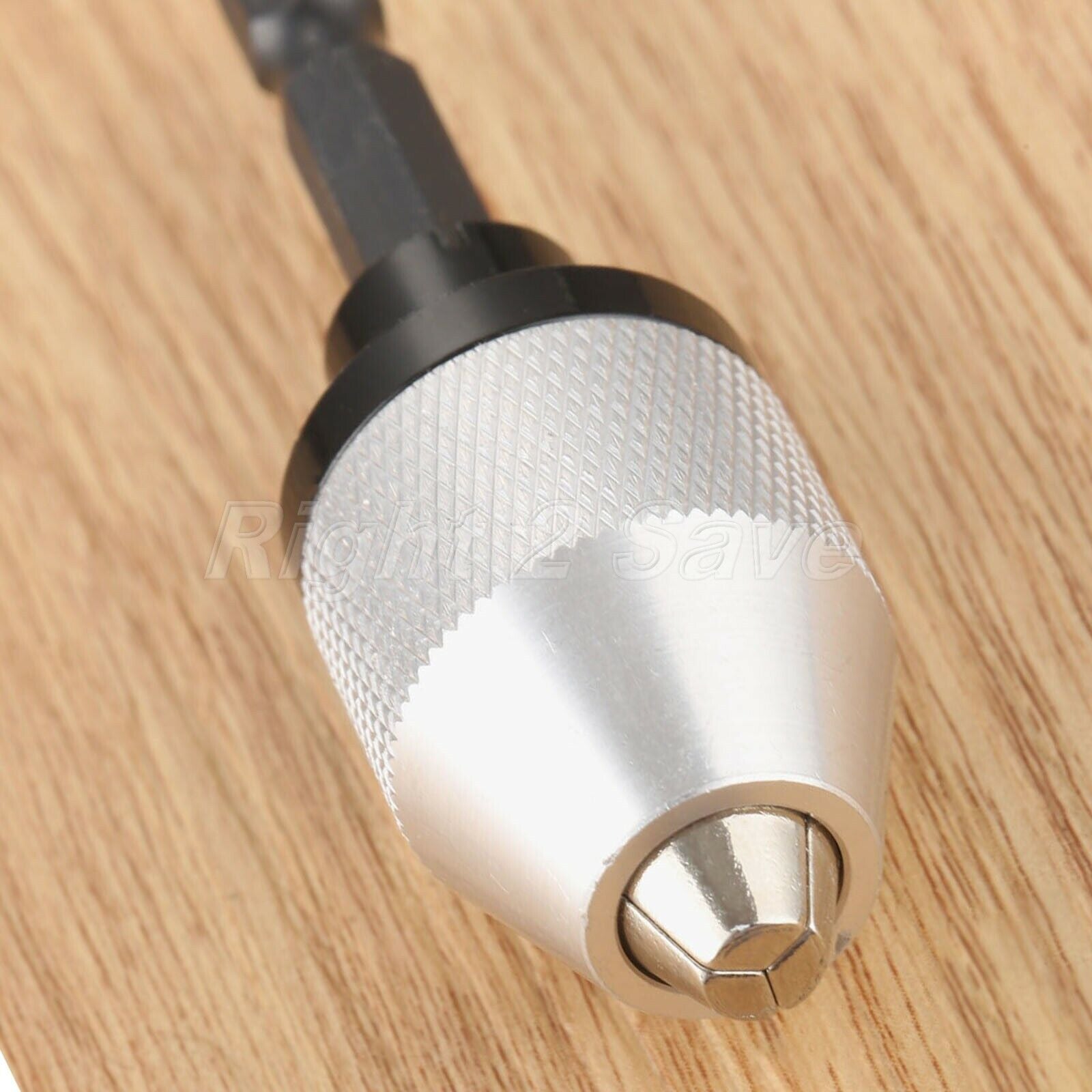 1Pc 0.3-6.5mm 1/4 Hex Drill Chuck Screwdriver Impact Drive Conversion Tool White