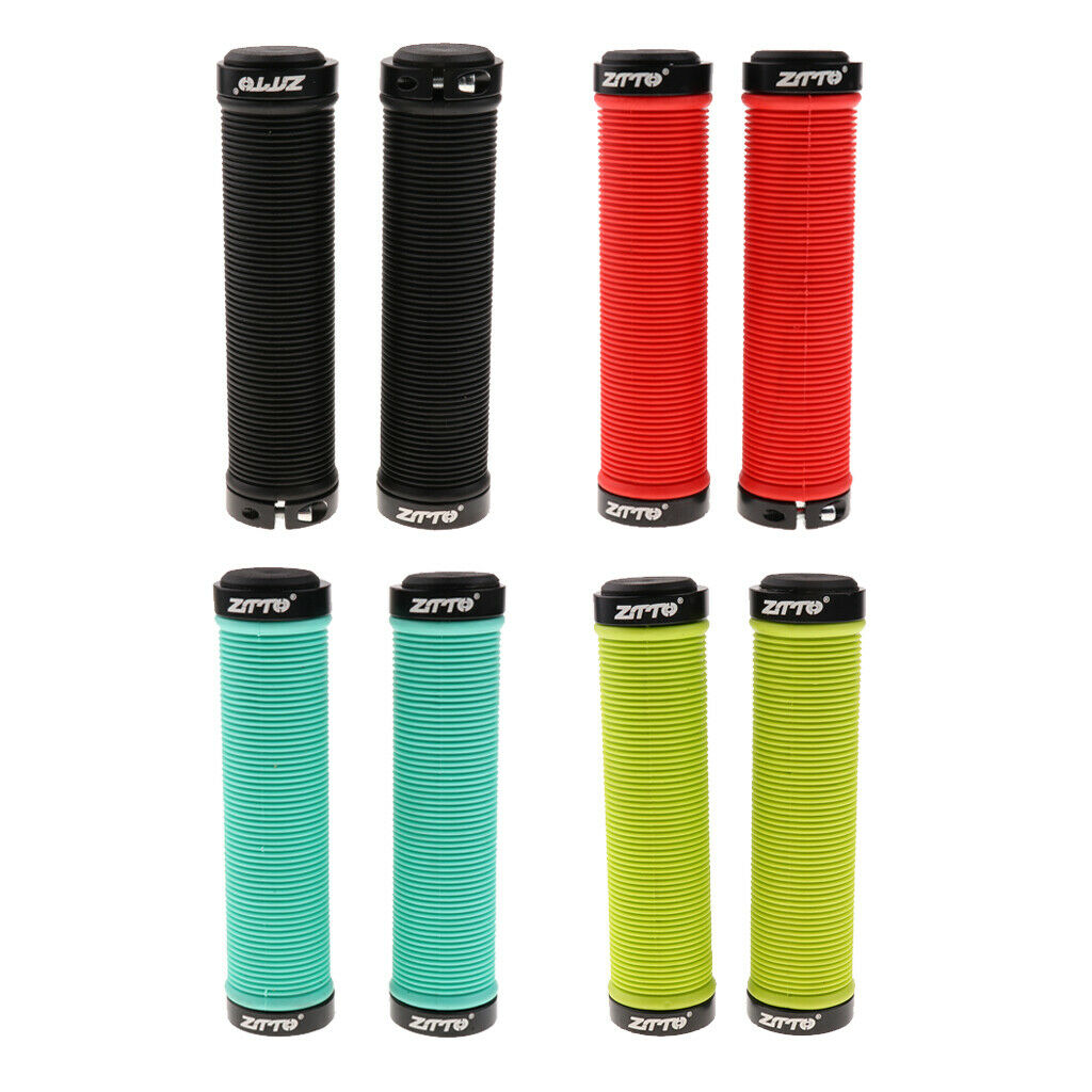 4Pairs Bike Handlebar Grips Gel Lock on Ergonomics Anti Slip Grips&Ends
