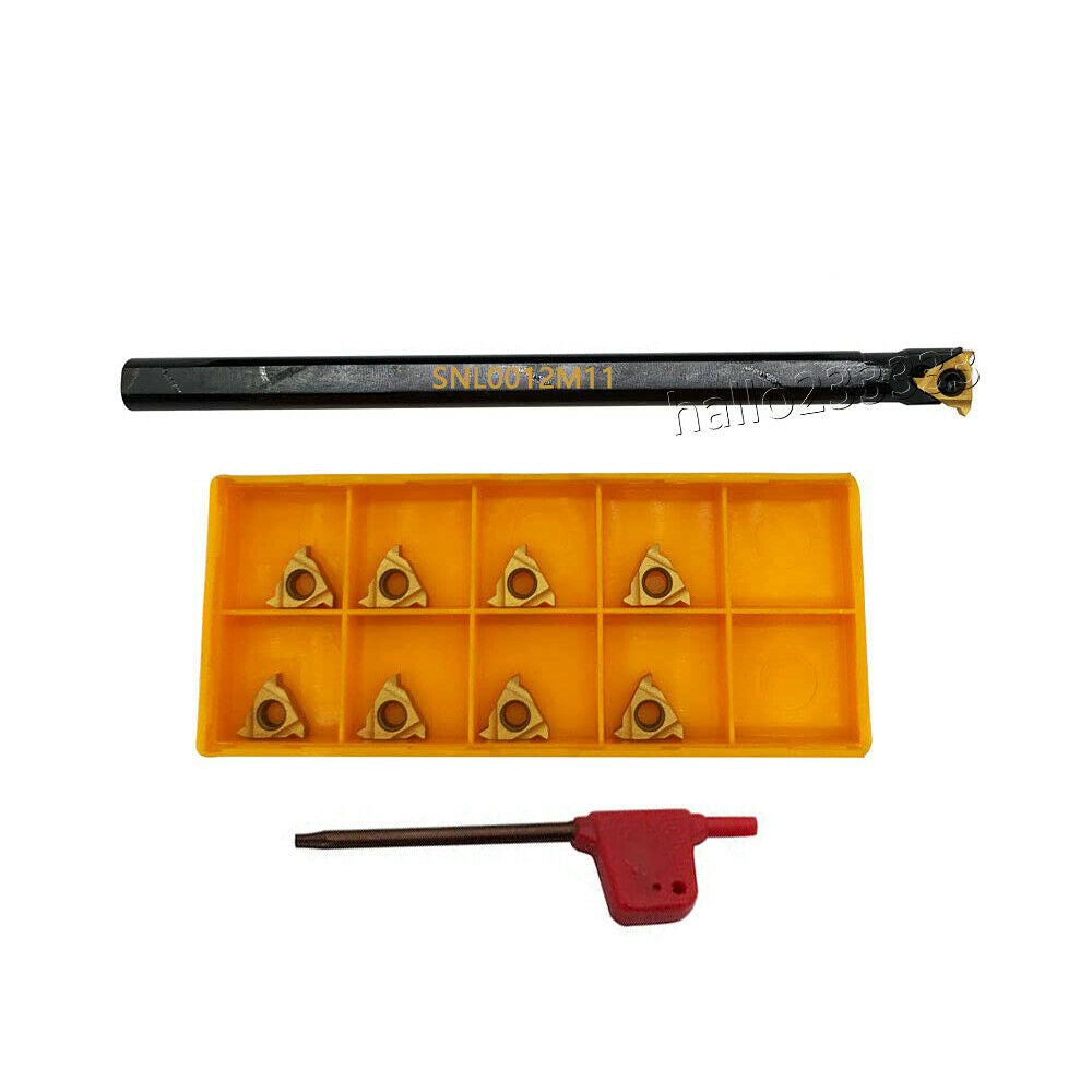 SNL0012M11 1/2" Lathe Threading Tool Internal Threading Holder +11ER AG60 insert
