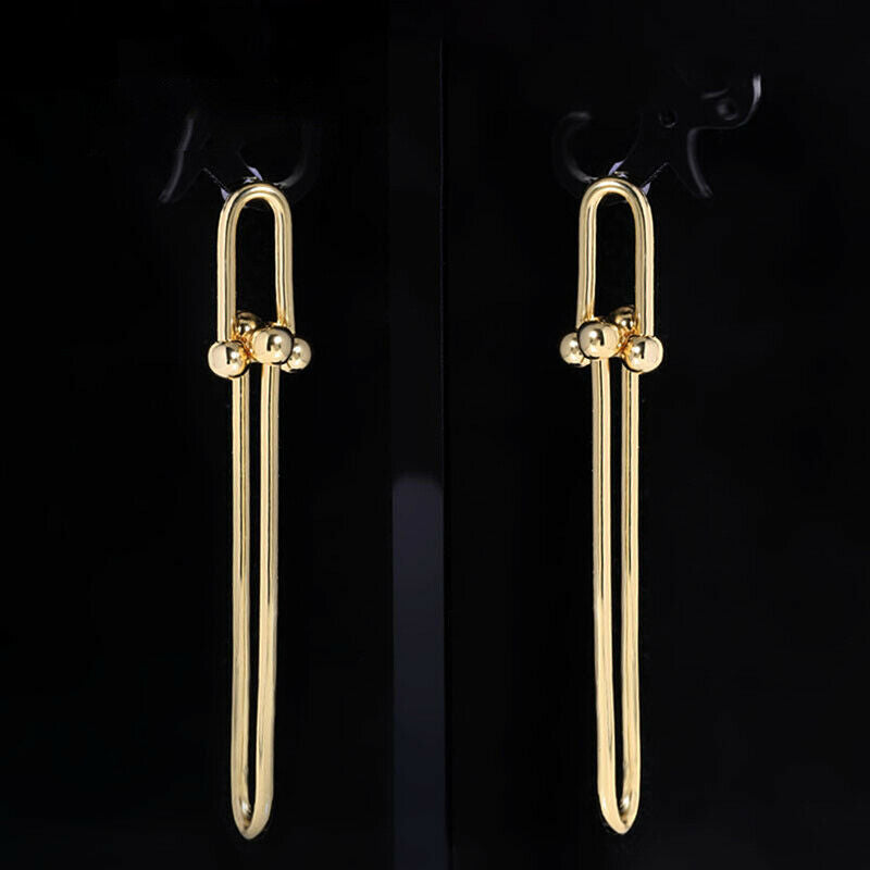 Simple Long Stud Earrings for Women Jewelry Ear Threader Puncture Earrin.l8