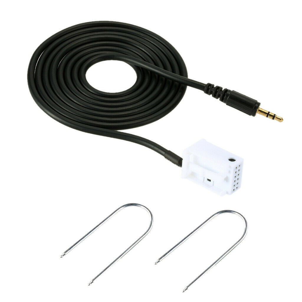 Car Stereo Aux input Cable Adaptor For Peugeot 307 308 407 408 Citroen C2 C5