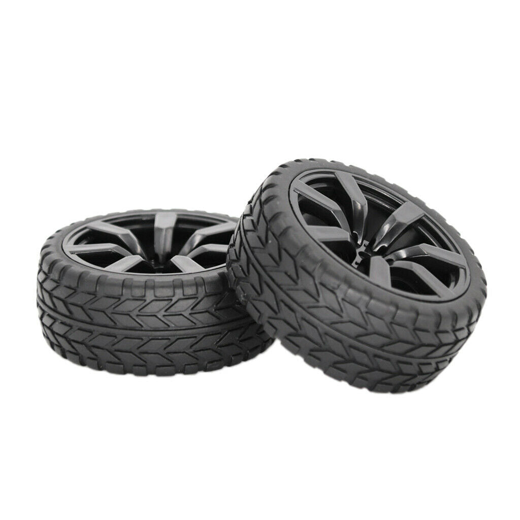 Rubber RC Tire 10 on road RC Tires for 1:10 Scale On-road Car Accessories