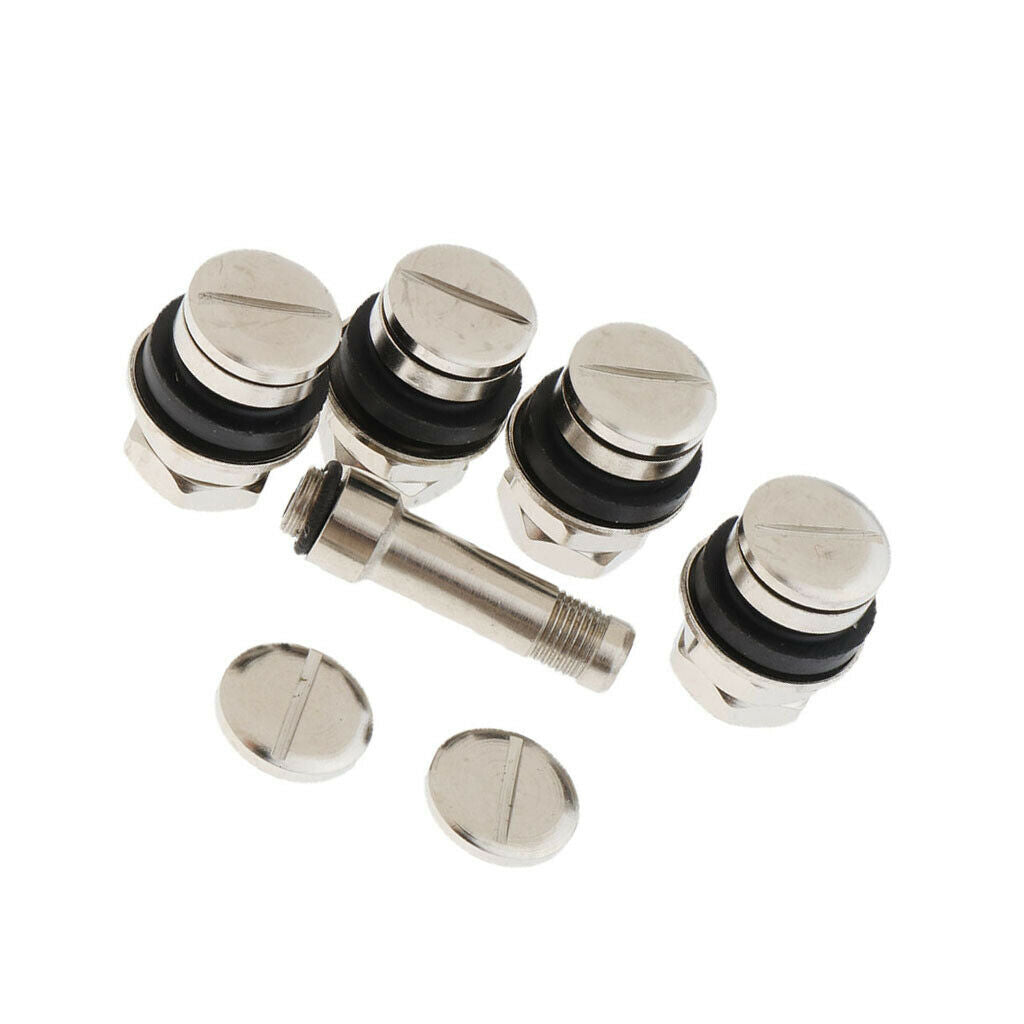 4 PCS Tubeless Wheel Dust Caps Tire Valve Stems ,Vehicle Universal fit