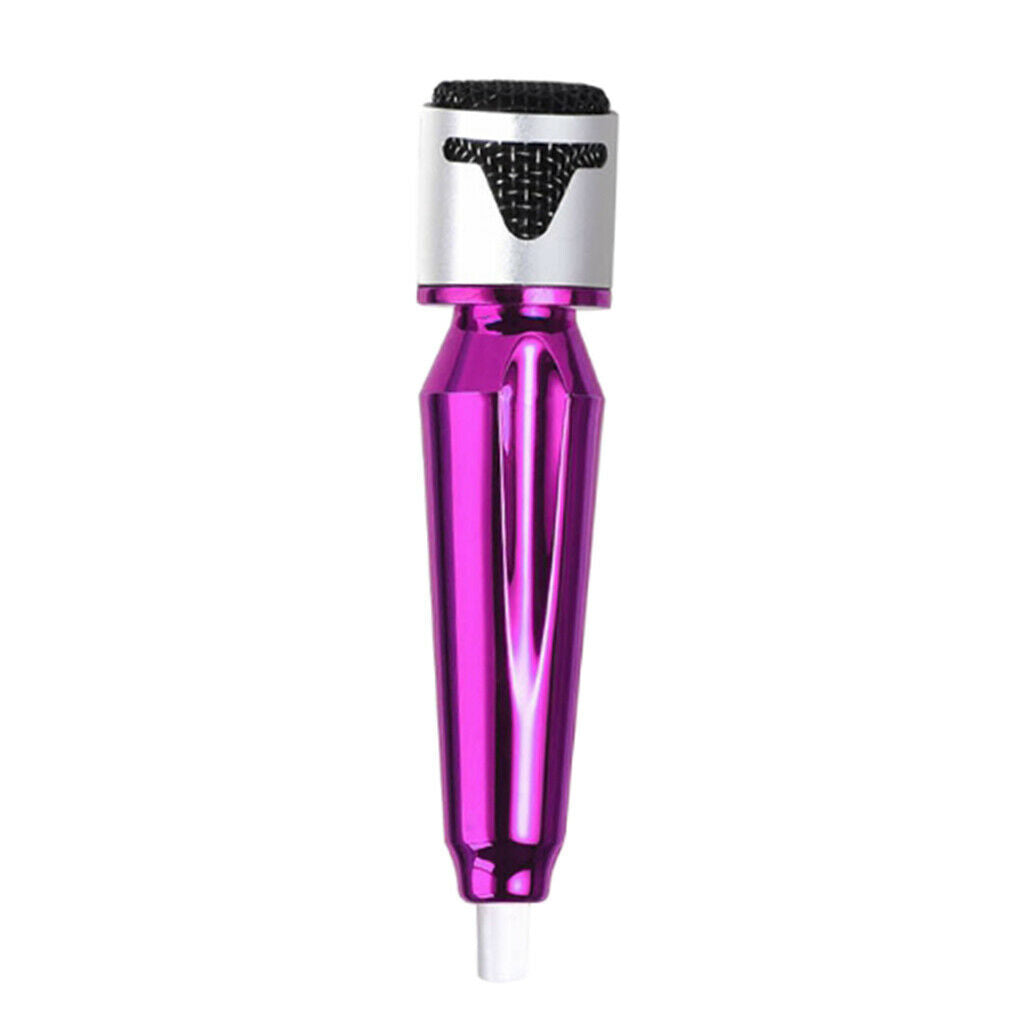 2Pcs Handheld Microphone 3.5mm Portable Laptop Vocal Mobile Mic for Sing