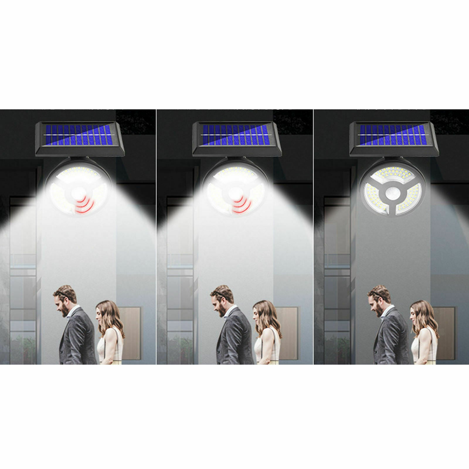 Solar LED Lights Outdoor Security Motion Sensor for Street Garden Path Barn