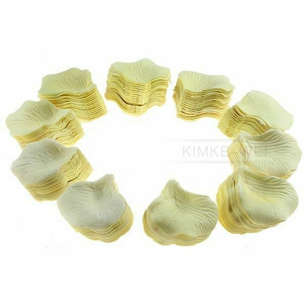 1000 Pale Yellow Silk Rose Petals Wedding Flowers New
