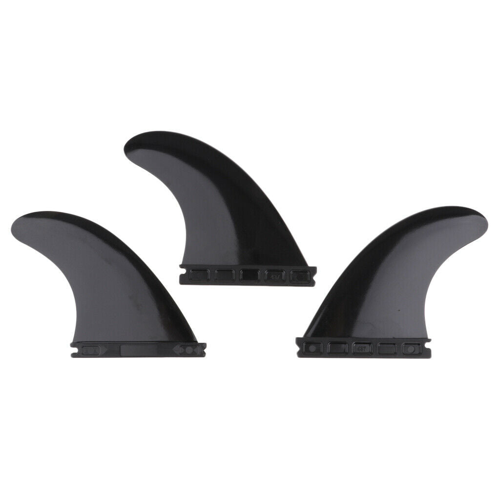 3 PCS Longboard Surfboard Fiberglass Nylon Surfing Thruster for Future Base