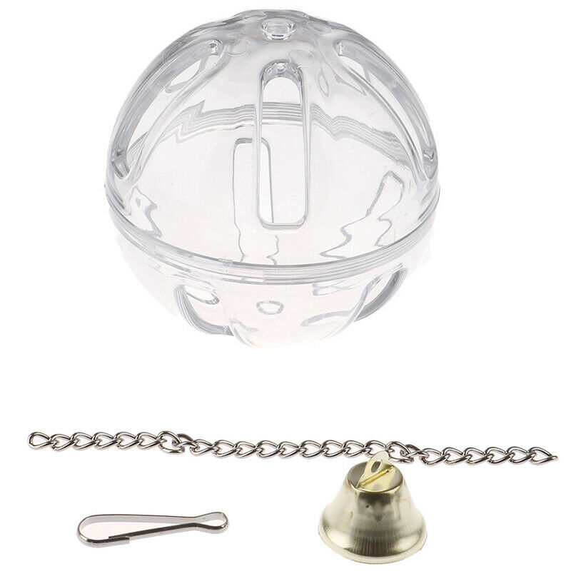 Parrots Ball Feeder Hanging Cage Feeding Birds Bell Foraging Chain For Treat,CH