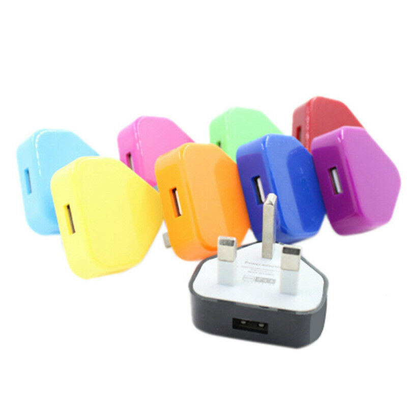 UK Mains Wall 3 Pin USB Plug Adapter Charger Power USB Port For Phones Tab.l8