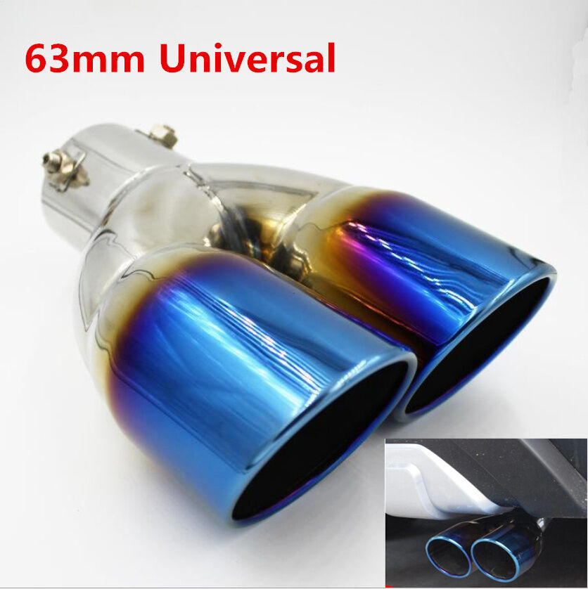 Universal Neo car Stainless Steel Car Rear Dual Exhaust Pipe Tail Muffler Tip
