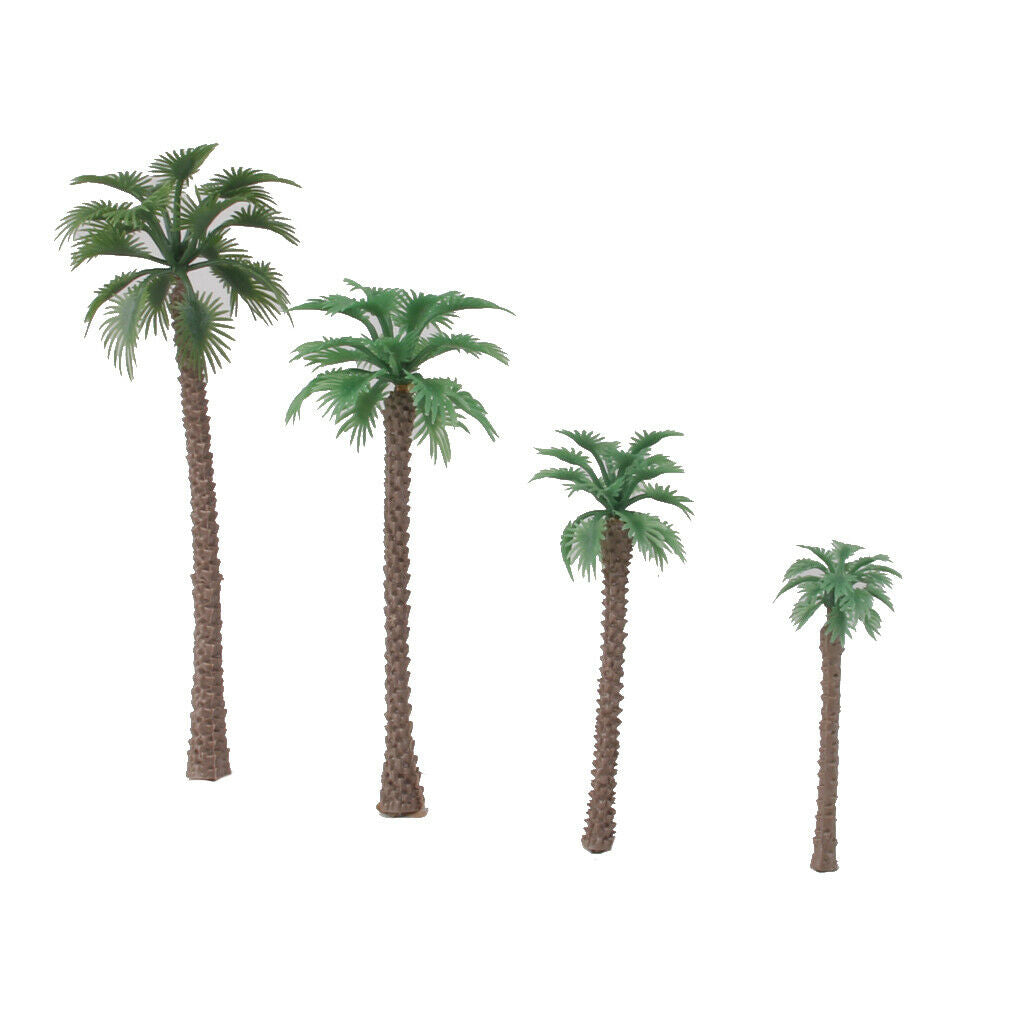 Set / 20pcs 1/65 And 1/100 Scale Coconut Palm Models
