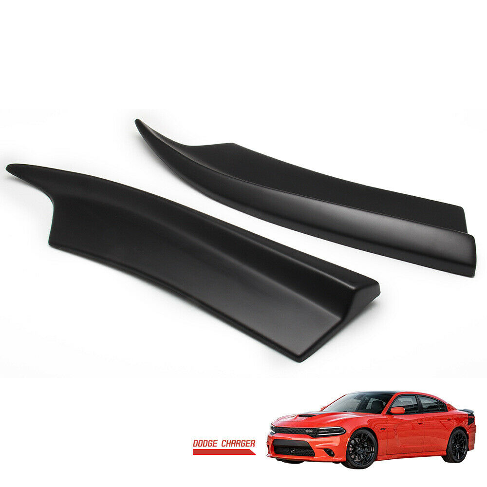 1 Pair For Dodge Charger SRT-Style 2015-2019 Black Car Rear Bumper Lips Aprons