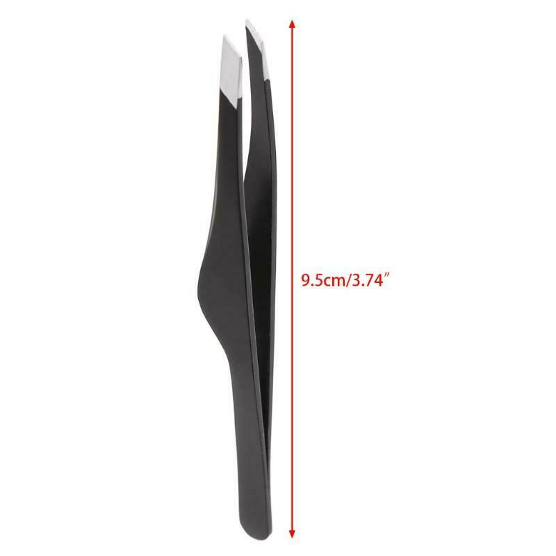 Pro Women Eyebrow Tweezers Hair Beauty Slanted Stainless Steel Tweezer Tool