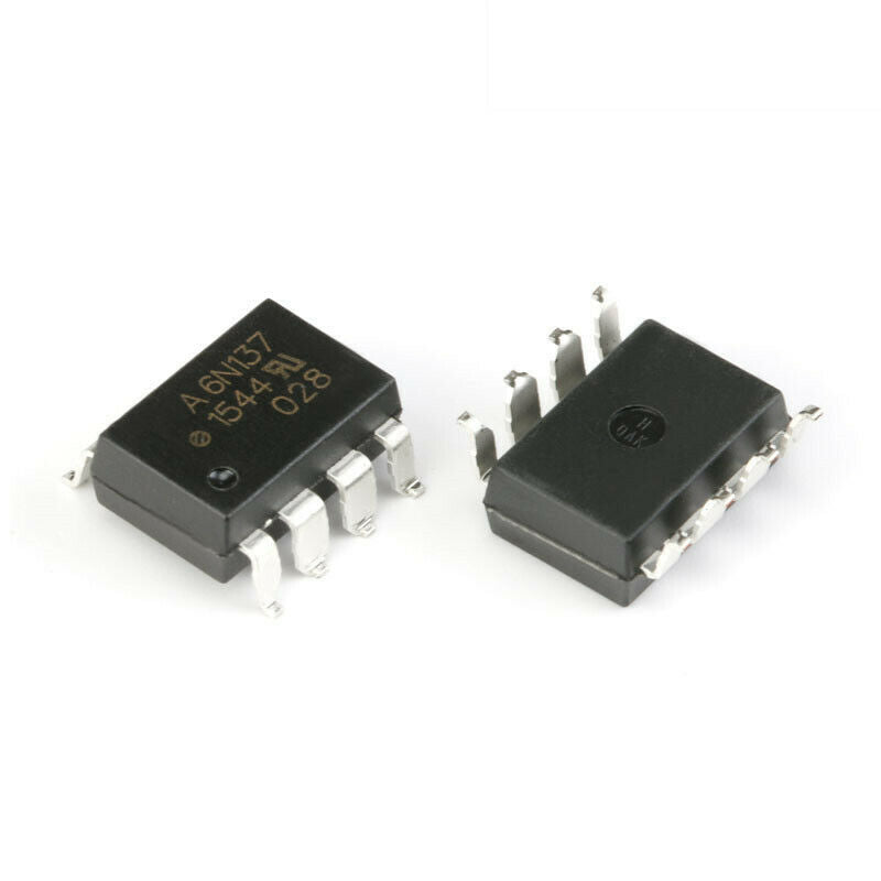 5pcs SMD Optocoupler 6N137-500E SMD-8 High CMR compatible with high speed TTL
