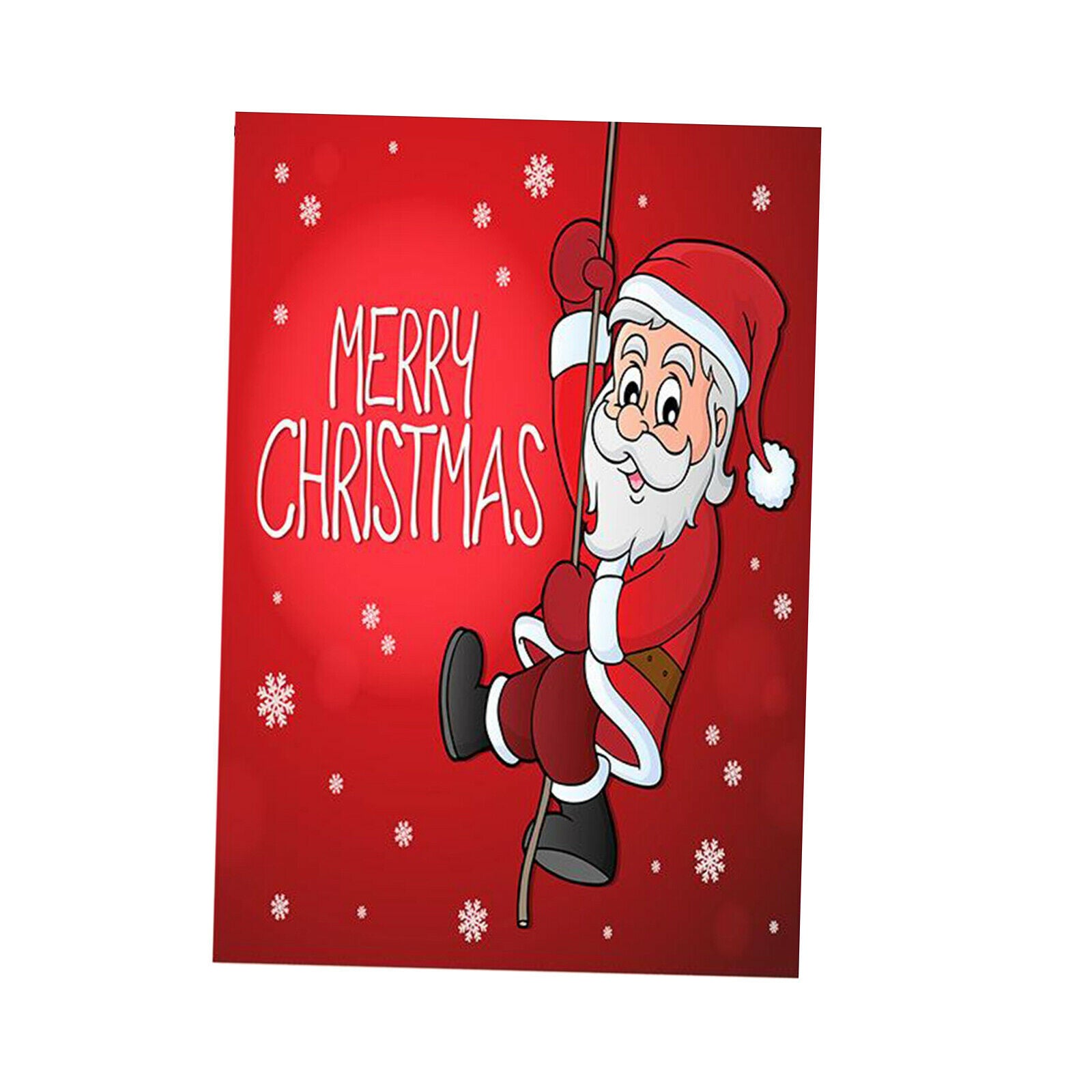 Outside Garden Yard Lawn Banner Flag Christmas Santa Flag Swing Santa
