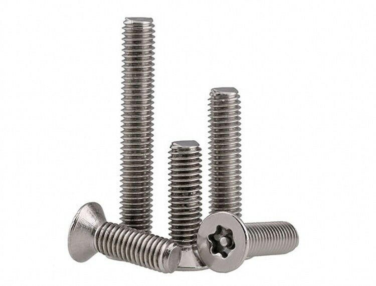 M2 M3 M4 M5 M6 Security Anti Theft Flat Head Torx Screws Bolt Assortment Kit