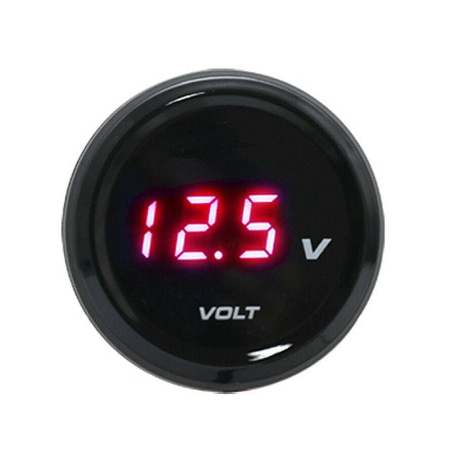 Universal Digital Display Voltmeter Waterproof Voltage Meter Red LED DC 12V