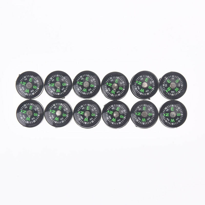 12pcs 15mm mini compasses portable handheld outdoor emergency survival com.l8