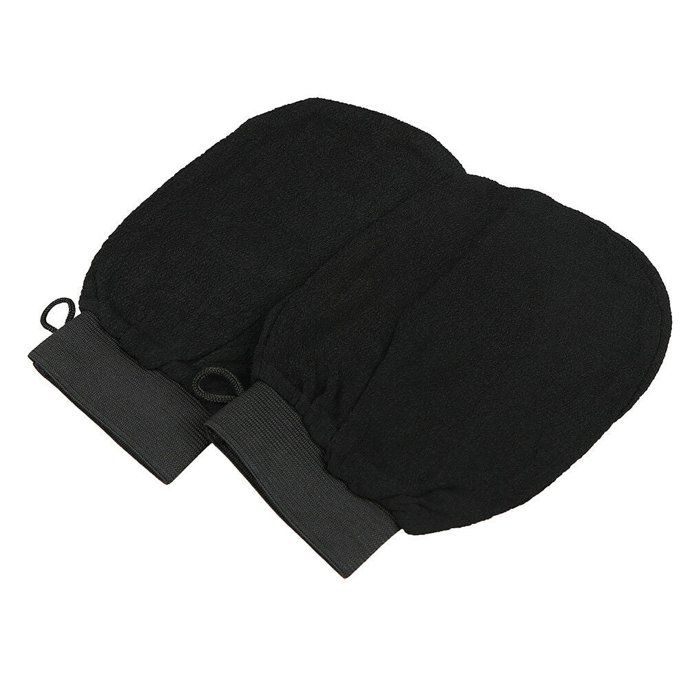Black Moroccan Hammam Scrub Mitt Magic Peeling Glove exfoliating Bath Gloves KX