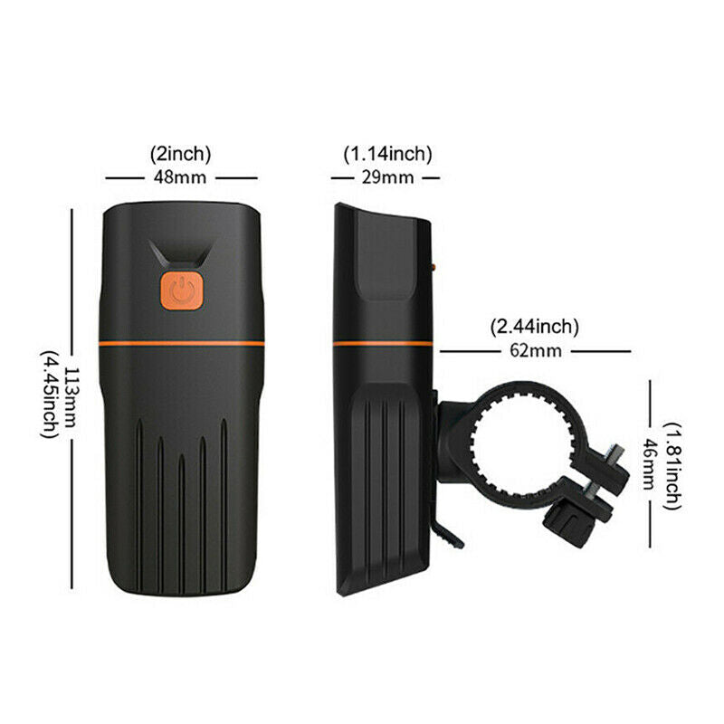 T6 TK3 LED Bicycle Lights Bike USB Rechargeable Front Rear Headlight Tail Lamp