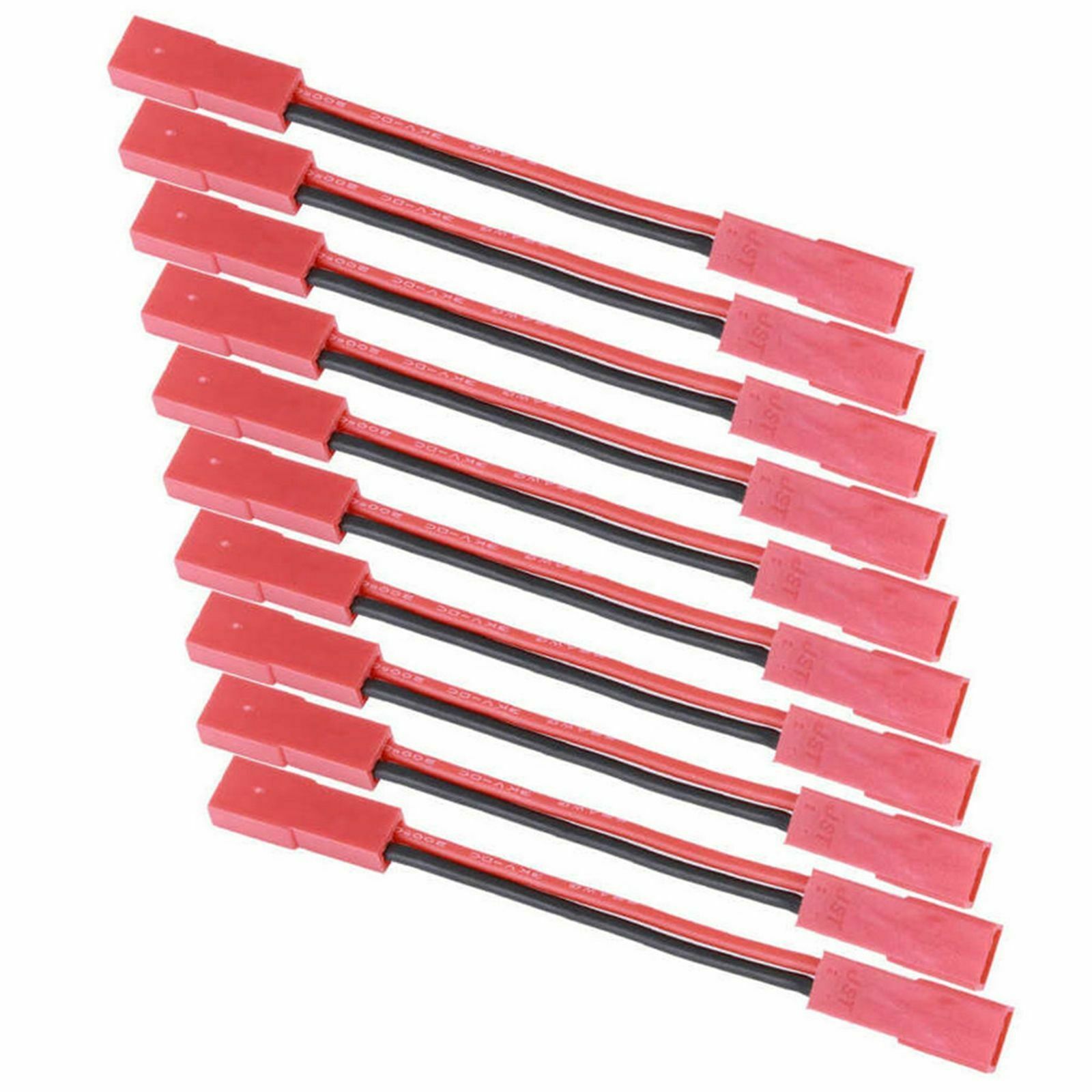 Plastic RC Battery Adapter Cable DIY 10Pcs Jst Plug to JR Connector Teenager