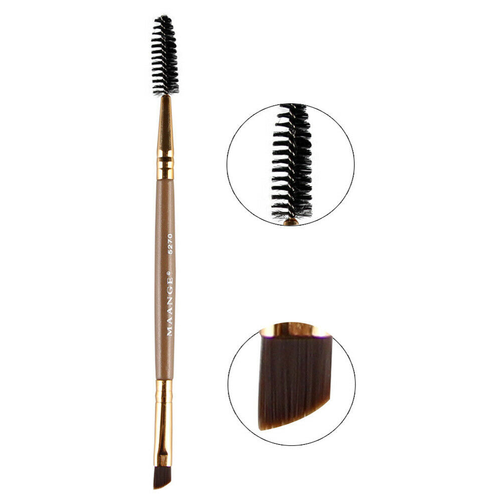 1pc Double Head Brush Pro Eye Lash Eye Brow Brush Cosmetic Makeup Brush @