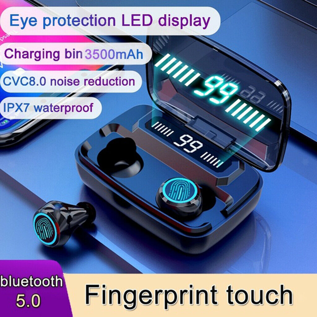 M11 Bluetooth V5.1 Wireless Touch Control Earphone Dual Earbuds LED Display