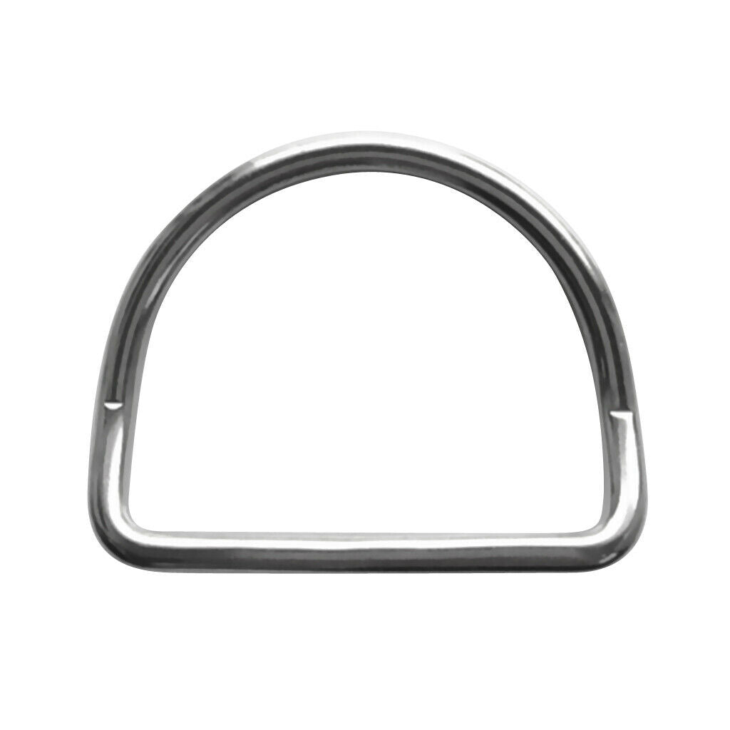 Heavy Duty 316 Stainless Steel Dive Scuba Bent D Ring Fits 50mm Webbing Belt